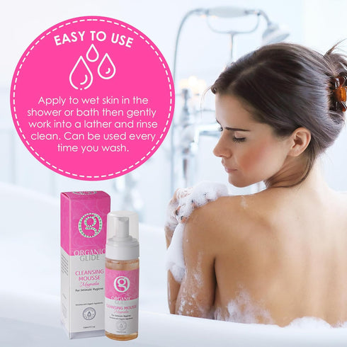 Feminine Body Wash, 5 fl oz - Natural Cleansing Mousse with Probiotic Support, Refreshing Magnolia Scent