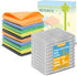 MVXMVX Non Scratch Wire Dishcloth and Microfiber Cleaning Cloth 10pcs-Multipurpose Wire Dishwashing Rags