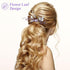 PAGOW 2PCS Leaf Hair Combs, Purple Rhinestone Hair Clips for Women, Girls, Bride, Bridesmaid