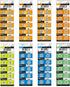 80PCS Watch Batteries - Assorted AG0, AG1, AG3, AG4, AG5, AG7, AG10, AG13, 1.5V Alkaline LR41 LR44 Coin Cell