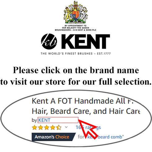 Kent A FOT Handmade All Fine Tooth Saw Cut Beard Comb, Pocket & Travel Comb