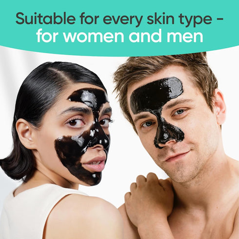 SUNATORIA Blackhead Remover Mask - Activated Charcoal Peel Off Face Mask for Deep Pore Cleaning and Blackhead Removal