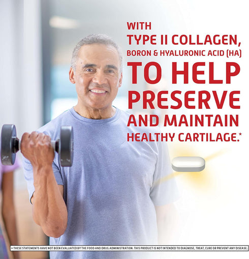 Move Free Ultra Triple Action Joint Support Supplement - Type II Collagen Boron & Hyaluronic Acid - Supports Joint Comfort, Cartiliage & Bones in 1 Tiny Pill Per Day, 64 Tablets (64 servings)*
