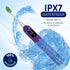Purple Electric Toothbrush with Travel Case & 4 Vibrating German Pedex Brush Heads, 5 Modes, Rechargeable Power