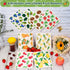 Reusable Swedish Kitchen Dish Cloths, 8 Pack Replace Paper Towels Quick Drying Kitchen Sponges Dish Rags for Dishes Washing Home Cleaning Window Glass Wipes (Mixed Fruit)