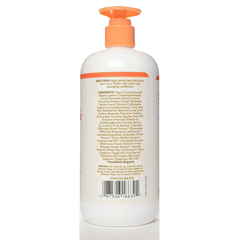 Little Twig Happy Tangerine Shampoo, 17 fl. oz., Hair Shampoo with Natural Plant Derived Formula, Vegan, Gluten-Free
