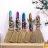 Natural Crystal Broom Magic Sweeper Amethyst Tower Broom Healing Crystal Point Witch Altar Supplies for Crystal Therapy