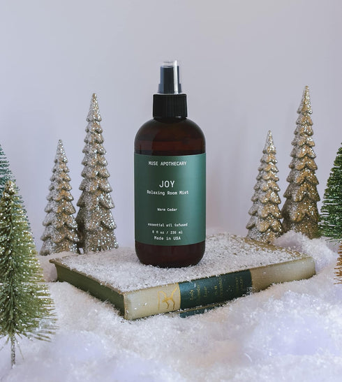 Muse Apothecary Room Ritual - Christmas Room Spray | Aromatic Relaxing Mist | Infused with Essential Oils - 8 oz, Warm