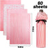 MR FIVE 60 Sheets Metallic Pink Tissue Paper Bulk, 20" x 28" for Gift Bags, DIY Craft, Pink Gift Wrapping