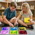 JUEOQOY 3+ 6" (6-Pack) Squishy Liquid Sensory Pads for Kids Ages Soft Glitter-Filled Tactile Pads for Squeezing, Desk