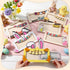 Yeyeplum 8 Set Pcs Easter Bunny Money Holder Wooden Money Holders Cash Gift Holder with Bunny Egg Chick Designs Box