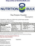 Pea Protein Powder - NutritionBulk.com, Isolate, Unflavored, Dairy-Free, Keto, Vegan, Gluten-Free, Non-GMO (1 lb)