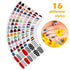 Maitys 224 Pieces Nail Art Polish Stickers, 16 Sheets Full Nail Wraps with File Manicure Kit, Fresh Floral Series