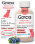 Genexa Kids’ Pain and Fever Reducer - Dye Free Liquid Acetaminophen, Organic Blueberry Flavor, 160 mg per 5mL