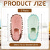 Jecery 2 Pair Microfiber Slippers, Washable Floor Cleaning Chenille Mop Slippers, Household Cleaning Tools