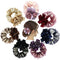 inSowni 7 Pack Sparkly Crystals Pearls Rose Flower Lace Hair Scrunchies, Fancy Decorative Accessories for Women Girls