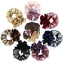 inSowni 7 Pack Sparkly Crystals Pearls Rose Flower Lace Hair Scrunchies, Fancy Decorative Accessories for Women Girls