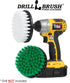 Household Cleaners - Drill Brush Soft White and Medium Green Combo Kit - Cleaning Supplies - Glass Cleaner - Scrub
