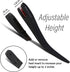 Burlingham's Height Increase Insole, Shoe Lifts for Men and Women, 2 Inch, Cushioned Heel Inserts, Black