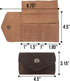 Hide & Drink Nail Clipper Set Case - Rustic Roll for Toiletry Items, Full Grain Leather Travel Accessory