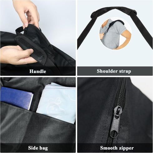 (45''Lx15''Wx39''H) Rollator Bag,Wheelchair Bag for Seniors and Stroller,Travel Walker Bags for Folding Walker,Folding
