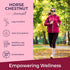 Horse Chestnut Extract 500mg - 180 Vegetarian Capsules, Organic Supplement for Daily Wellness & Circulation, 3-Month