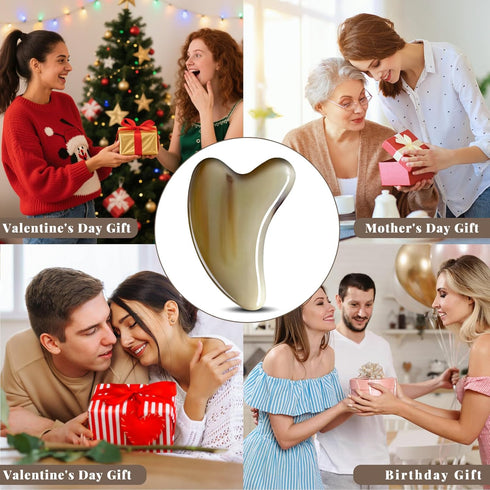 LEILIQING Purchased products: Gua Sha jade massage tools, Gua sha facial and full-body skin massage tools. Women who
