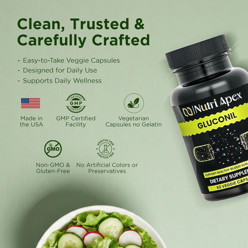 Mulberry, 500mcg 60 (30 Gluconil White Bitter Melon, Gymnema Sylvestre, Grape Seed & Chromium Glycinate Herbal Wellness