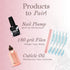 Tammy Taylor Peel ‘N’ Stick Clean Finish Buffer, Natural Nail Buffing File for Fingernails and Toenails, 10 Pack