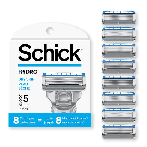 Schick Hydro 5 Sense Hydrate Razor Refills for Men, 8 Count (1 Pack)