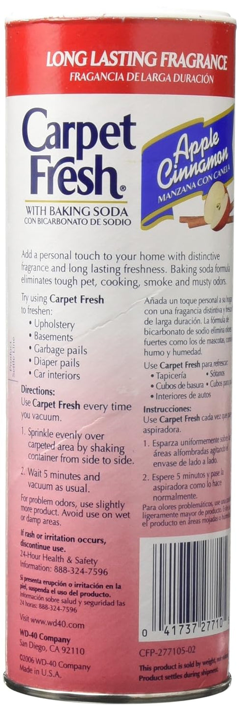 Carpet Fresh 277119 Rug & Room Deodorizer with Baking Soda, 14 oz., Apple Cinnamon Fragrance