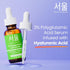 SeoulCeuticals Organic Polyglutamic Acid Serum - K Beauty Anti Aging with Hyaluronic Acid & Centella Asiatica (1oz)