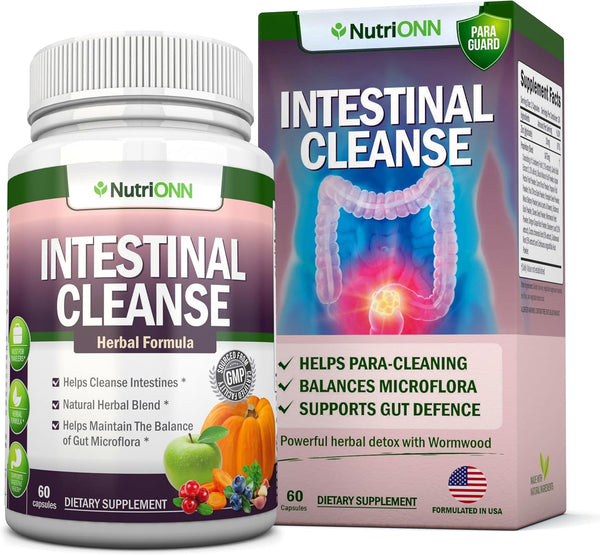 Intestinal Cleanse - All Natural Herbal Detox Formula - Full 10-Day Detox Program with 10 Natural Ingredients