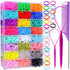 YGDZ 1500 pcs Mini Hair Rubber Bands - 24 Colors Small Hair Ties, Ponytail Holders, Colorful Accessories for Toddler,