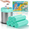 heihaily 2.6 Gallon Small Trash Bags Bathroom - Green Mini Garbage Bags Biodegradable