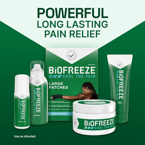 Biofreeze Menthol Pain Relieving Foam, 3 FL OZ for Sore Muscles, Arthritis, Backaches, Joint Pain, Fast Drying