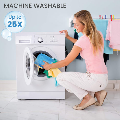 SCRUBIT 24 Pack Reusable Handy Wipes - Multi Purpose Cleaning Cloths for House and Office, Dish Cloths for Washing