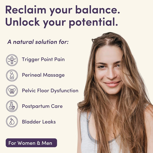 NewFlora Ergonomic S-Shaped Perineal Massage Wand for Enhanced Pelvic Wellness