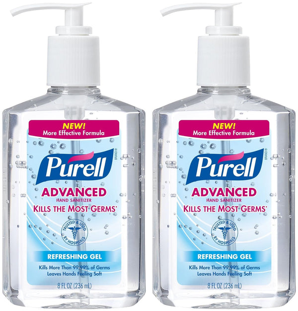 Purell Instant Hand Sanitizer, 8 oz, 2 pk