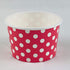 Worlds 6OZ 50 pack Paper Ice Cream Cups Polka Dot Paper Yogurt Cups Pink
