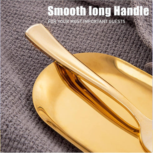 WDF 100 Piece Gold Plastic Forks, 7.4inch Disposable Gold Silverware for Dessert Cake Parties