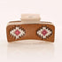 Western Cowgirl Hair Accessories Genuine Cowhide Tooled Aztec Claw Clip 3.5" for Girls Women