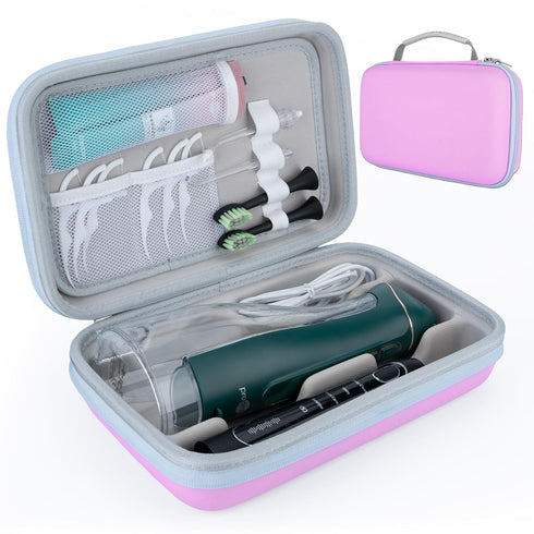 Toothpaset SMYV Water Flosser Travel Case, Portable Dental Oral Irrigator Travel Organizer, Hard Eva Storage Bag