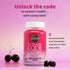 Women’s Multivitamin Gummy with Iron: Folate, Biotin, D3 & B12 for Hair, Skin & Nails, Probiotics - 90 Cherry Gummies
