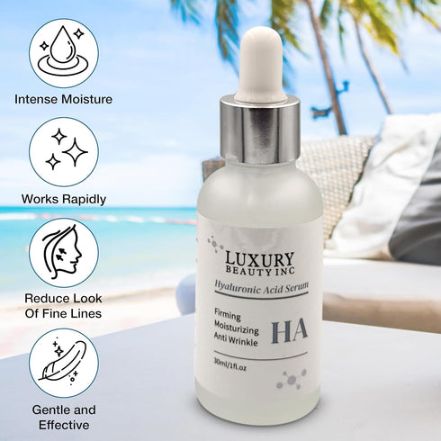 Inc Hyaluronic Acid Anti-Aging Face Serum Moisturizer, Firming Skin Care for Dark Spot Correcting and Deep Hydration