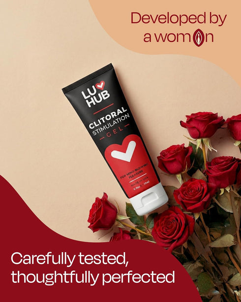 Luv Hub 0.5oz Female Arousal Gel Clitoral Sexual Enhancer Intimate Gel for Heightened Sensation Plant-Based Formula