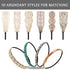 WILLBOND 10 Pieces Rhinestone Beaded Headbands, Elastic Lace Handmade Headwraps, Vintage Crystal Hair Accessories