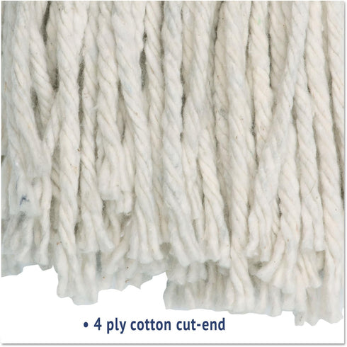 UNISAN 20 (2020C) Cut-End Wet Mop Head, Cotton, Size, White
