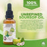 Virgin Soursop Oil - 100% Pure, Organic, Cold-Pressed, Unrefined, 2oz for Dry, Damaged, Sensitive Skin