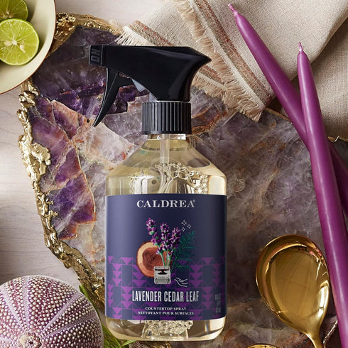 Caldrea Multi-surface Countertop Spray Cleaner, Lavender Cedar Leaf Scent, 16 Oz Made with Vegetable Protein